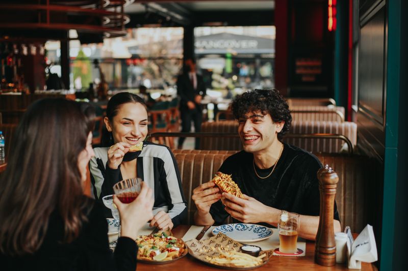 Community pizza night event at Round table pizza in Santa Rosa CA